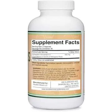 Double Wood Astragalus 500mg - Immune Boosting Supplement