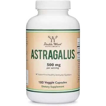 Double Wood Astragalus 500mg - Immune Boosting Supplement