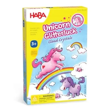 HABA Unicorn Glitterluck Cloud Crystals - A Sparkling Dice Game Competition, Children's Games & Unic...