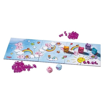 HABA Unicorn Glitterluck Cloud Crystals Board Game for Kids