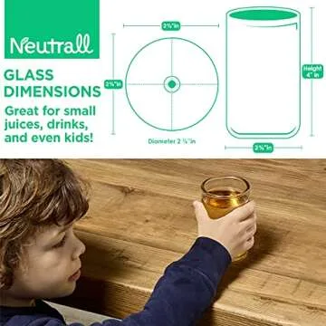 Eco-Friendly 8oz Upcycled Drinking Glasses - Set of 6