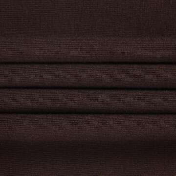 GEMBERA Womens' Stretchy High Neck Short Sleeve Gym Workout Slim Fitted Casual Basic Top T-Shirt (3986, Brown, M)