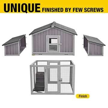 Aivituvin 26ft² Portable Chicken Coop for Happy Chickens