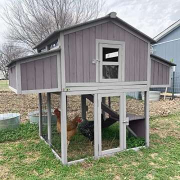 Aivituvin 26ft² Portable Chicken Coop for Happy Chickens