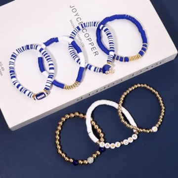 Stackable Football Bracelets for Women - Game Day Jewelry