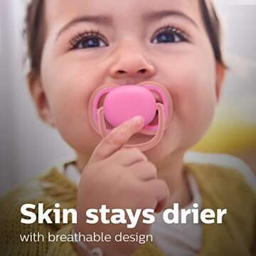 Philips AVENT Ultra Air Pacifier Set - Comfort & Style in Pink/Peach