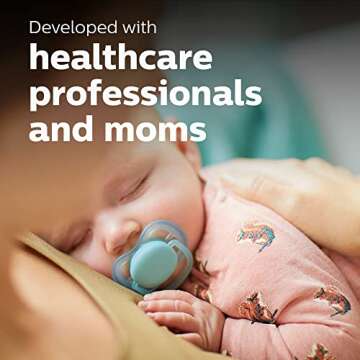 Philips AVENT Ultra Air Pacifier Set - Comfort & Style in Pink/Peach