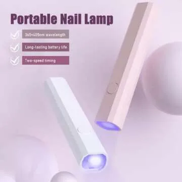 MocareHealth Mini UV Nail Lamp for Fast Curing DIY Nails