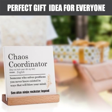 Chaos Coordinator Desk Decor - Ideal Thank You Gift for Anyone