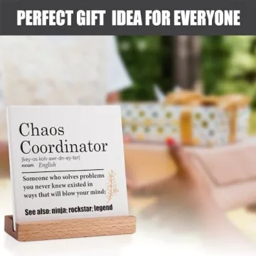 Chaos Coordinator Desk Decor - Ideal Thank You Gift for Anyone