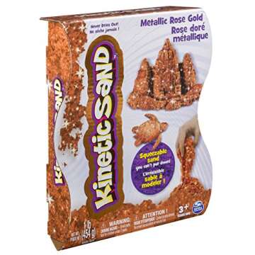 Kinetic Sand, Shimmering Metallic Gold 1lb Pack, for Ages 3 and Up