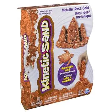 Kinetic Sand, Shimmering Metallic Gold 1lb Pack, for Ages 3 and Up