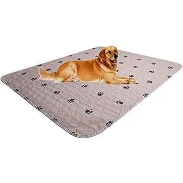 Washable Dog Pee Pads with Puppy Grooming Gloves for Easy Clean-Up