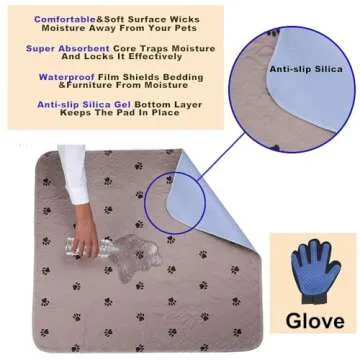 Washable Dog Pee Pads with Anti-Slip Technology