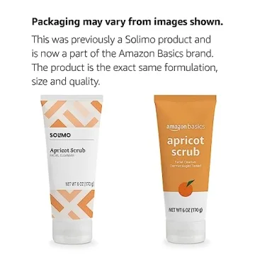 Amazon Basics Apricot Scrub Facial Cleanser - 6 Ounces of Gentle Care