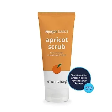 Amazon Basics Apricot Scrub Facial Cleanser - 6 Ounces of Gentle Care