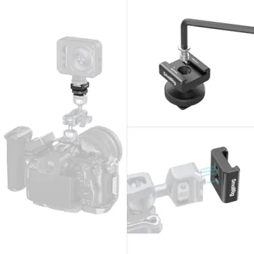 SmallRig Cold Shoe Mount Adapter for Wireless Microphone, for DJI Mic / Mic 2, for RODE Wireless Go II, for Saramonic BLink 900 B, for Hollyland C1, with 1/4"-20 Threaded Hole, Anti Drop Design - 4822