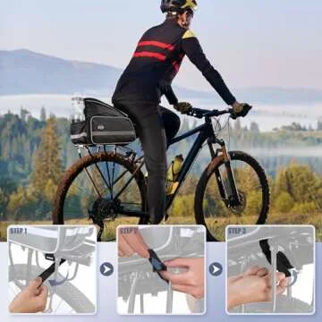 COFIT Bike Trunk Bag 25L/68L, Extensive Large Capacity Bicycle Rear Seat Pannier as Commuter Bag Luggage Carrier