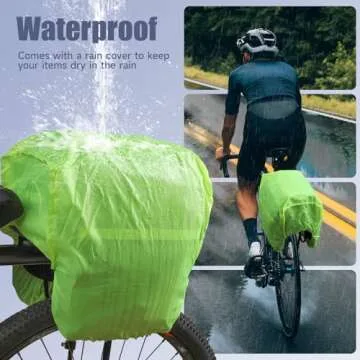 COFIT Bike Trunk Bag 25L/68L, Extensive Large Capacity Bicycle Rear Seat Pannier as Commuter Bag Luggage Carrier