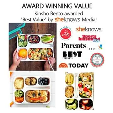 Kinsho Bento Box Set | Leakproof Lunch Containers for All