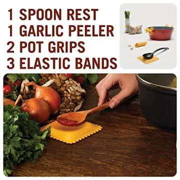 Fun Pasta Shaped Kitchen Tools Set - Gift Box Included