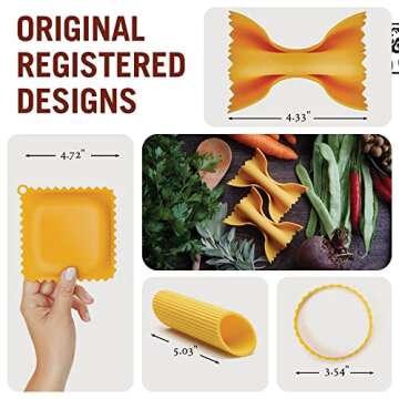 Fun Pasta Shaped Kitchen Tools Set - Gift Box Included