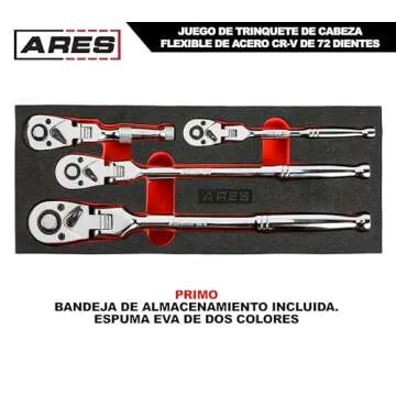 ARES Flex Head Ratchet Set - Compact, Durable Mechanics Tool