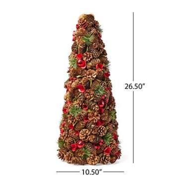 Christopher Knight Home Tabletop Christmas Tree for Festive Decor