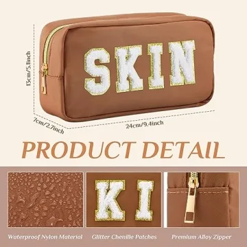 Functional 4-Piece Nylon Makeup Bag Set for Women