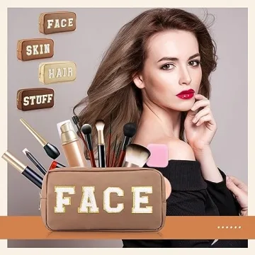 Functional 4-Piece Nylon Makeup Bag Set for Women