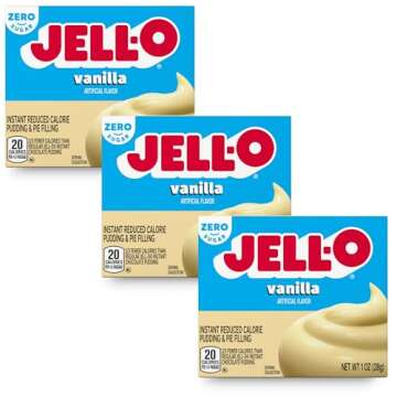 Sugar Free Instant Vanilla Pudding Mix Bundle - Low Calorie & Fat Free Delights