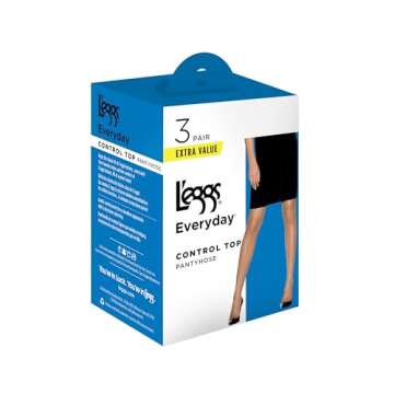 L'eggs Control Top Sheer Toe Pantyhose for Comfort