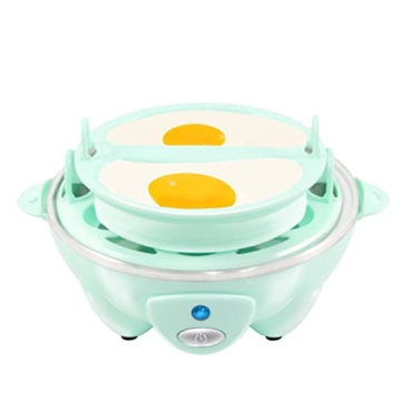 Elite Gourmet Easy Electric 7 Egg Capacity Soft, Medium, Hard-Boiled Cooker Poacher, Scrambled, Omelet Maker with Auto Shut-Off and Buzzer, BPA Free