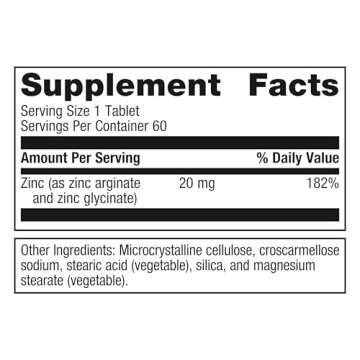 Metagenics Zinc A.G. - Highly Absorbable - 20 mg Zinc - For Immune Support, Bone Health & Energy Met...