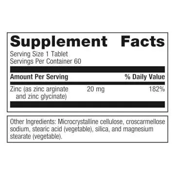 Metagenics Zinc A.G. - Highly Absorbable - 20 mg Zinc - For Immune Support, Bone Health & Energy Met...