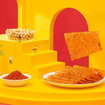 Yuan shi & Genji food(源氏), Hot And Spicy Flavor, Chinese Spicy Snack 0.92 Ounce (Pack of 10) Hig...