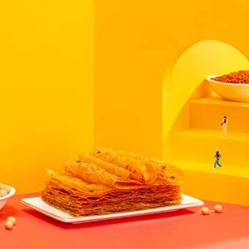 Yuan shi & Genji food(源氏), Hot And Spicy Flavor, Chinese Spicy Snack 0.92 Ounce (Pack of 10) High-Proteinsoy Products, Zero Hormones, Low Saturated Fat Spicy Food - Dormitories, Bedrooms, Games, Camping, Work Or Home.