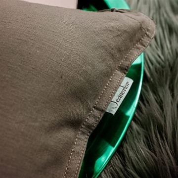 Jeanerlor 20"x20" Eco-Friendly Pillowcase in Khaki