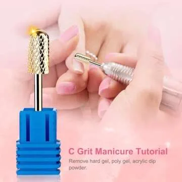 Safety Nail Drill Bits for Manicure & Pedicure