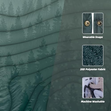 KawaGebo Kamp Outdoor Sherpa Fleece Camping Blanket