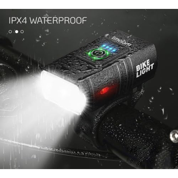 Rechargeable LED Bike Light Set - Front & Rear Safety Lamps