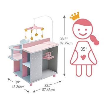 Olivia's 6-in-1 Baby Doll Changing Station for Kids