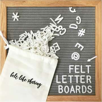 Felt Letter Board with 300 Changeable Letters