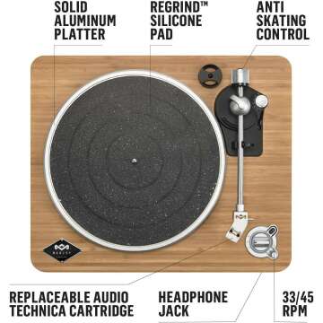 House of Marley Wireless Bluetooth Turntable - Eco-Friendly