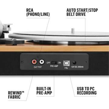 House of Marley Wireless Bluetooth Turntable - Eco-Friendly
