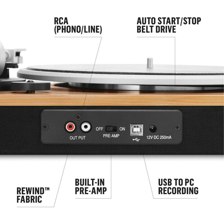 House of Marley Wireless Bluetooth Turntable - Eco-Friendly
