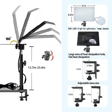LED Desk Bi-Color Key Light for Perfect Lighting Solutions