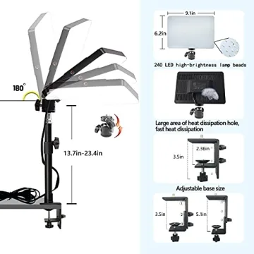 LED Desk Bi-Color Key Light for Perfect Lighting Solutions