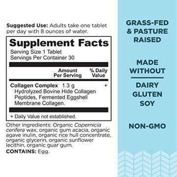 Ancient Nutrition Collagen Peptides, Collagen Peptides Tablets, Unflavored Hydrolyzed Collagen, Supp...