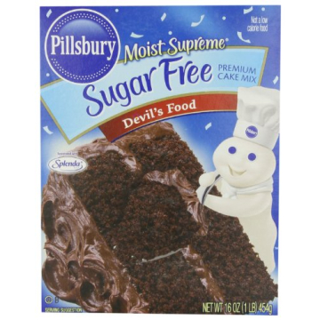 Pillsbury Moist Supreme Sugar Free Devil's Food Cake Mix - Pack of 6, 16 oz